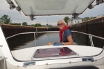 Free floating ride down in Oswego Lock 7