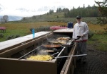 One of the chefs preparing breakfast