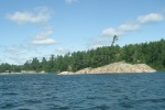 Typical granite island, Whalesback Channel, North of Manitoulin Island.