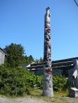 Aug 09 Haida totem in Old Masset.