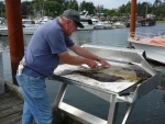 Cleaning the catch