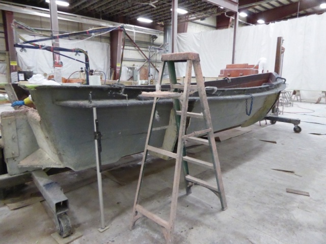 Factory Tour 7-5-2016 - Mold for C-Dory 22 hull.