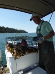 Crabbing with Patrick at Eliza on Friday aboard the 25 Kim Christine