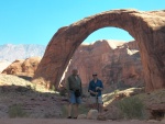 We were the only ones at Rainbow Bridge.  