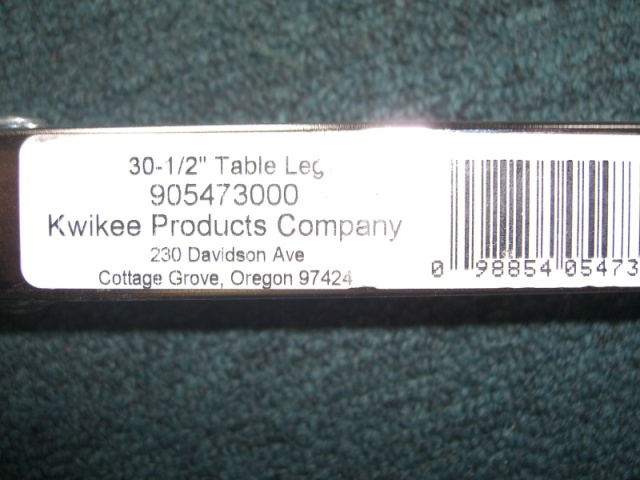 Table Mfg Info - Available at JC Whitney