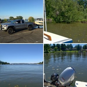 Launching early on Memorial day at Magnuson Park