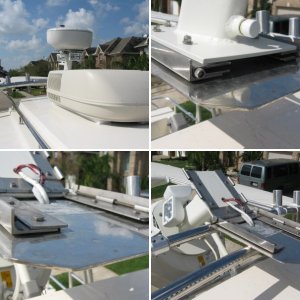 Radar mount with docking lights