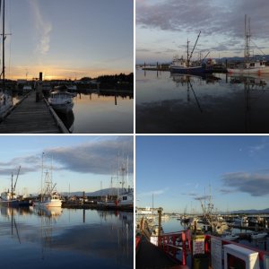 Waiting out the winds, again. This time from peaceful Schooner Cove Monday morning.