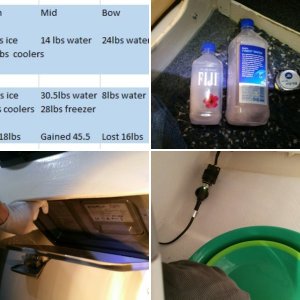 We put an Engel MD14F freezer under the helm seat in the storage compartment. So far, we are storing rain gear and some larger kitchen goods behind it and access is good enough for those items.