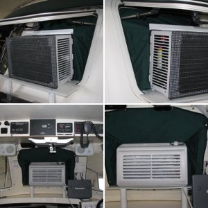 TomCat air conditioner, and Sunbrella shroud.