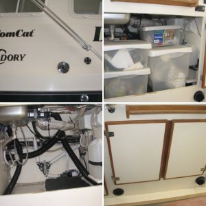 Under Galley Cabinet, on TomCat
