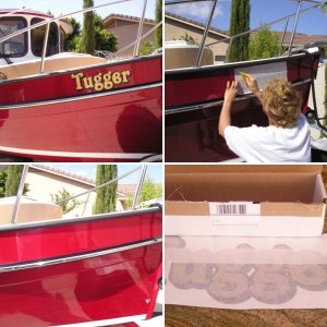 Lettering as received from Boat US