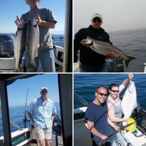 Daughter Laura visiting from Vancouver, BC. Her first Gulf of Mexico fish, an Amberjack.