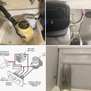 the boat came with ZERO electrical 110V AC (no coffee or cooking)
I was able to avoid drilling any new holes in the Transom... yes!