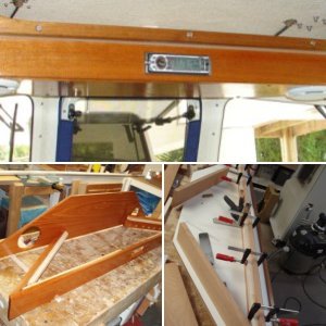 Framing up overhead console for stereo