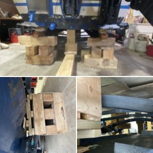 Blocking and removal of bunker boards
