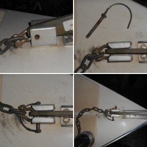 I have had other chain stoppers, but I like this one the most.  It came with the boat so I don't know if it is homemade or commercial.  It would be simple to make and is foolproof to use.