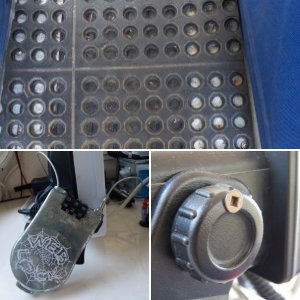 Like most radios, mine just has twist knobs to hold it to the bracket.  I used the right length screw to drill a hole through the knob and into the bracket (and not into the radio).  The bracket can't be removed with the radio in place.  A thief would need to figure out the problem and have a short-shaft #2 square drive screwdriver.