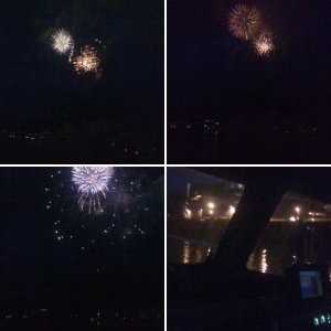 Midnight cruise Juneau waterfront on 4th of July