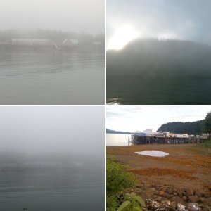 Approaching Hoonah Trading Co fuel dock