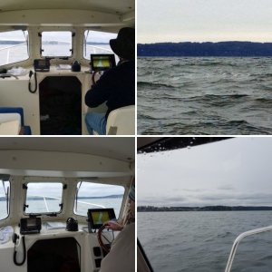 Relatively calm in Penn Cove for the first time out