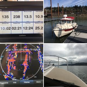 A ship in view, and on the radar