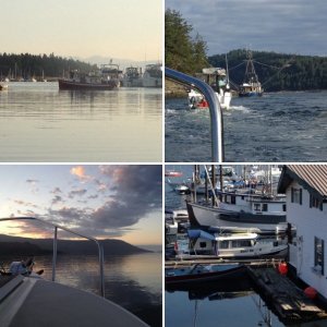 Breezy day heading for Dodds Narrows
