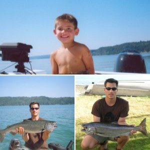 Summer of 05 Hood Canal king, at our cabin.