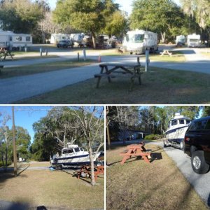 Great RV park we stopped at onn the way to Florida. 30 dollars a night nice place. Plenty of restaurants close by 36 miles north of the Florida state line