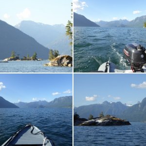 Pulling out of Octopus Islands anchorage Friday morning
