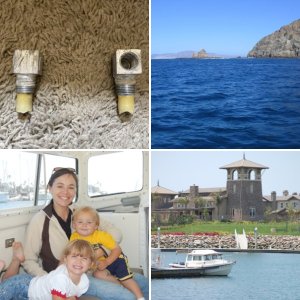 Anchored near Cat Rock off Anacapa Island
