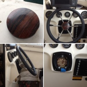 I masked the dash and then glued the template to it before cutting.
