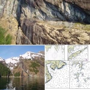 Area chart and sectional of the Kenai Fjords and Ressurection Bay Area.