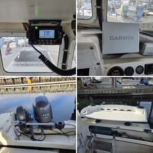 Garmin 8610xsv unit.  I paid for the upgrade to pull engine data, including MPG, FLow and fuel usage per trip as displayed on the Yamaha interface, upper right quadrant