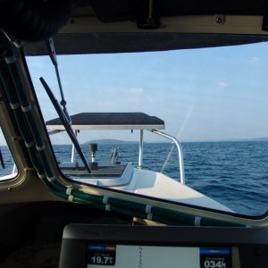 Heading back to the island.