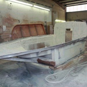 Top in the mold.  2/23/04