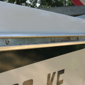 008 8
The rivets toward the bow seemed to hold up better because water in the rail tended to move aft