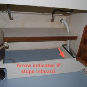 galley under bilge sump detail