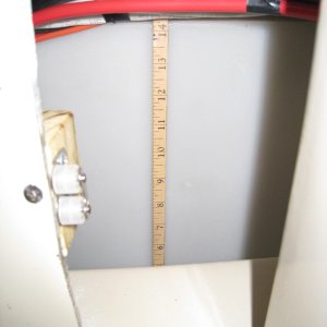 Larger hole,access door latch, and water tank gauge