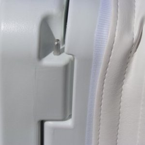 hinge is a full length stainless steel rod