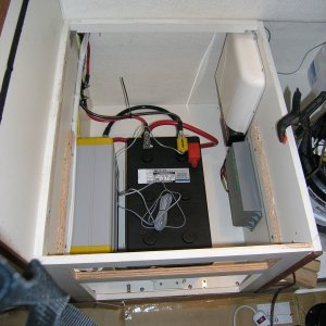 New 240 aH AGM battery & inverter