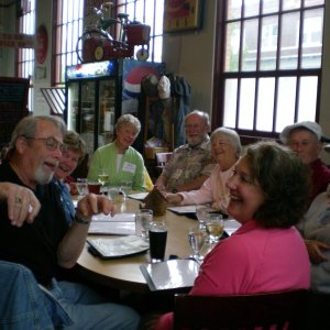 Barry (COLOBEAR) leading the laughter at Gere-a-Deli