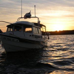Largo Sound sunset.