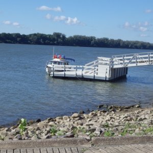 Grandview Indiana town Dock.  The Abe Lincoln family came to Indiana here.