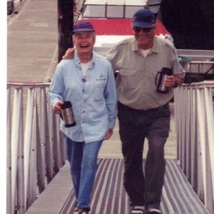 Media 'Bill and El at Blakely Island Marina.jpg' in album '001_1.JPG'
