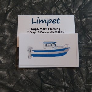 Media 'The Limpet calling card.  The MMSI, email address, and cell number aren't shown.  For that, you need to actually have one of these rare and highly collectable cards.' in album '101 0396'
