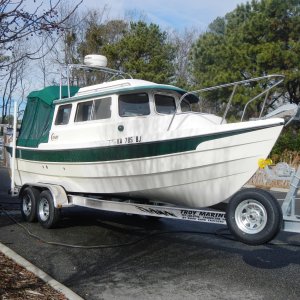 Charlie\'s boat ready for delivery