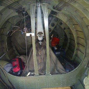 Inside of a B-17 bomber