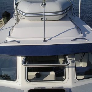 Two 12 Inch Handrails Mounted On Cabin Forward. Inflatibles Can Fit Under Radar Arch On Cabin Roof