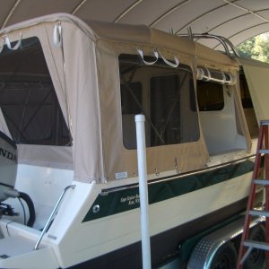 Media 'Camper canvas closeup.' in album 'Delivery and Naming Day! (Katmai was my last field assignment with the Nat'l Park Service.)'